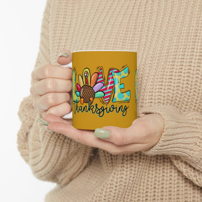 Love Thanksgiving Mug - Christian Mug - Bible Verse Mugs - Scripture Mugs