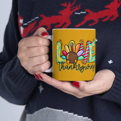 Love Thanksgiving Mug - Christian Mug - Bible Verse Mugs - Scripture Mugs