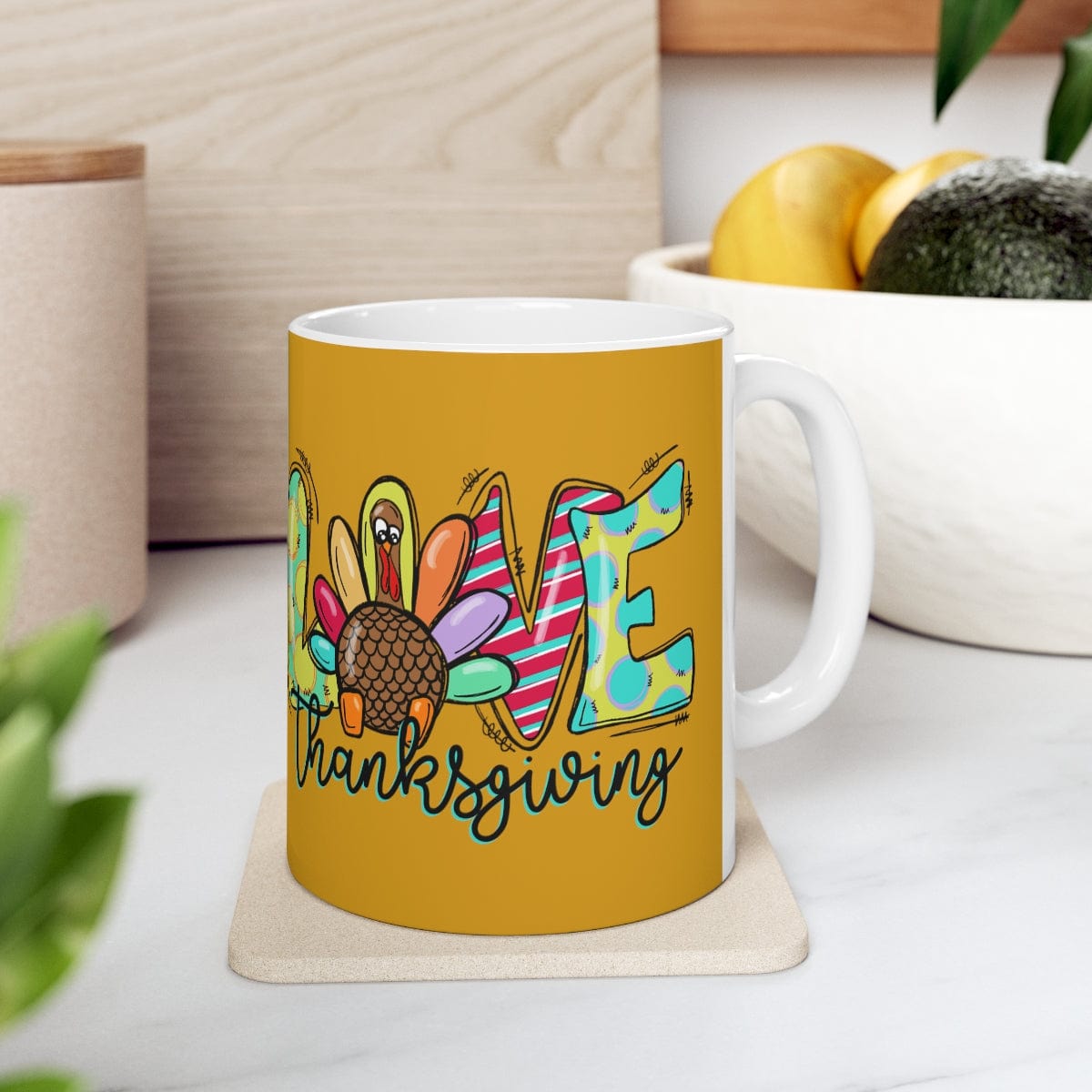 Love Thanksgiving Mug - Christian Mug - Bible Verse Mugs - Scripture Mugs