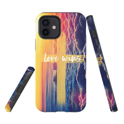 Love Wins - Cross Phone Case - Inspirational Bible Scripture iPhone Cases