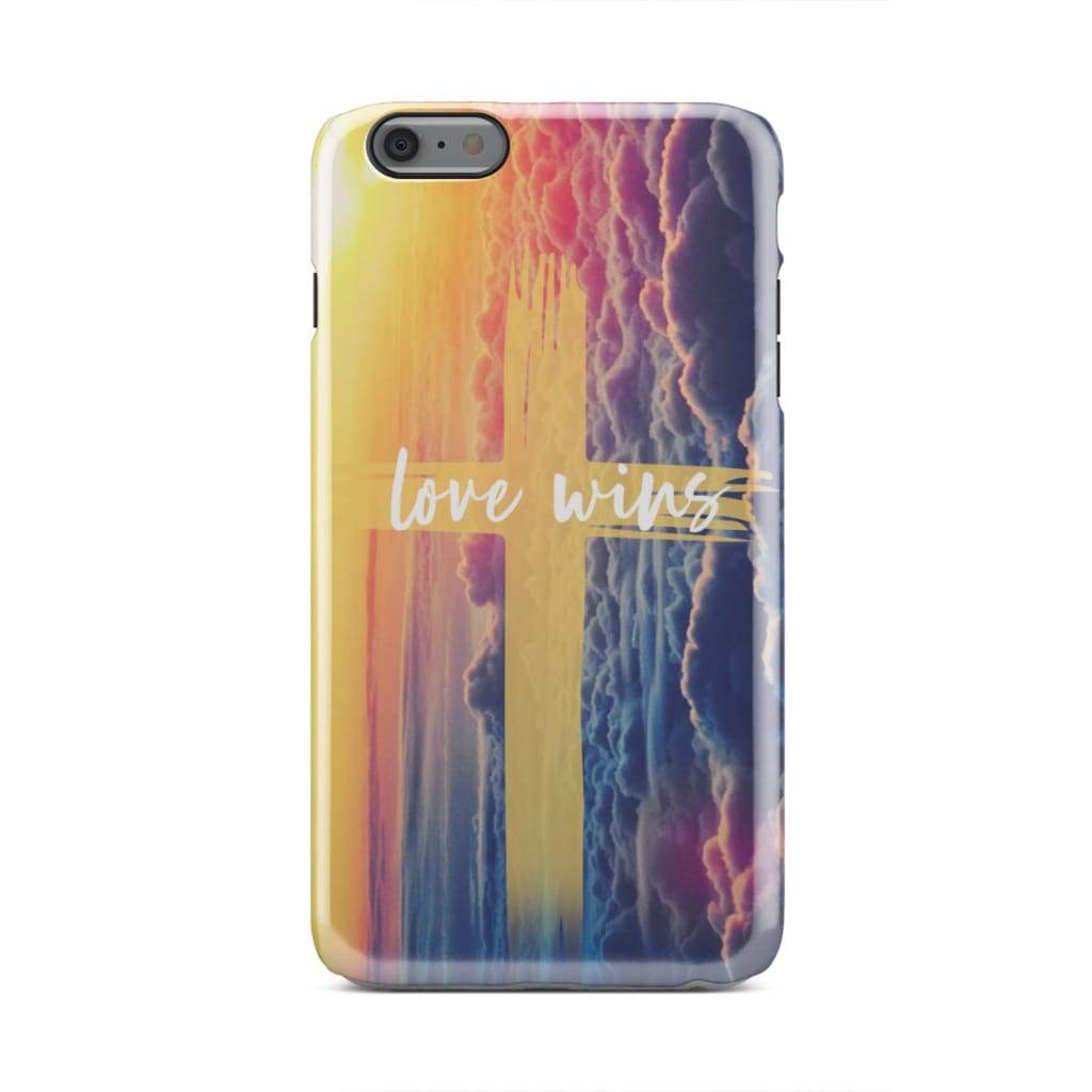 Love Wins - Cross Phone Case - Inspirational Bible Scripture iPhone Cases