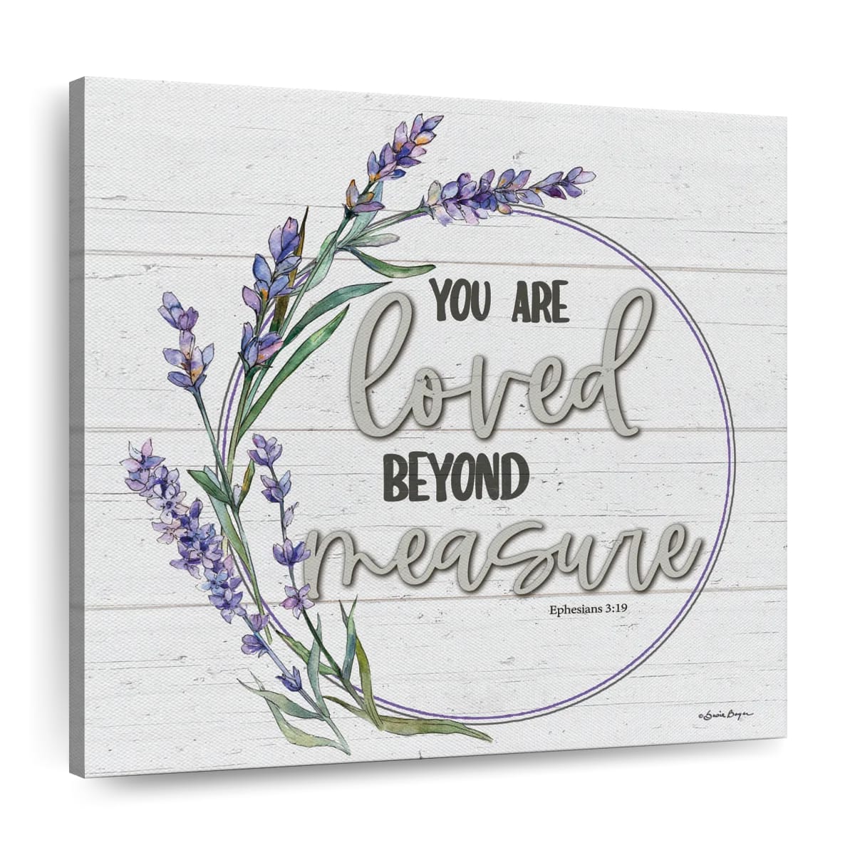 Loved Beyond Measure Square Canvas Art - Christian Wall Decor - Christian Wall Hanging