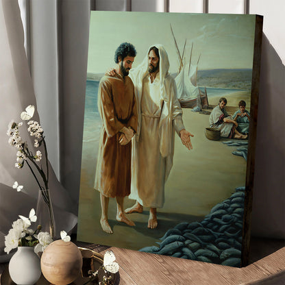 Lovest Thou Me More Than Thee David Lindsley  Canvas Wall Art - Jesus Canvas Pictures - Christian Wall Art