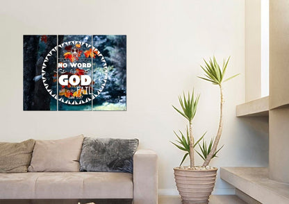 Luke 137 No Word From God Will Ever Fail Canvas Wall Art Print - Christian Canvas Wall Art