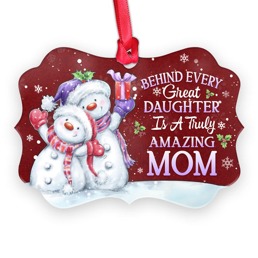 Mad Snowman Truly Amazing Mom 2 Metal Ornament - Christmas Ornament - Christmas Gift