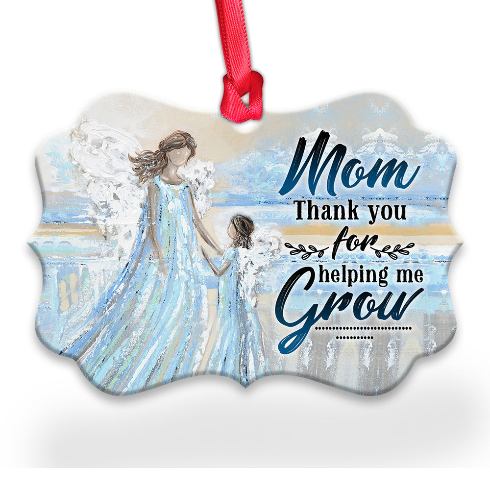 Mad Thank You For Helping Me Grow Metal Ornament - Christmas Ornament - Christmas Gift