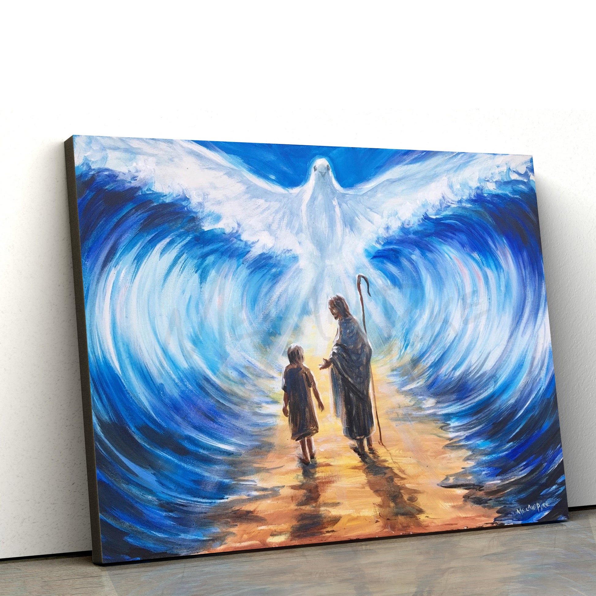 Making A Way Fine Art Of Jesus Christ Child Parting - Jesus Canvas Pictures - Christian Wall Art