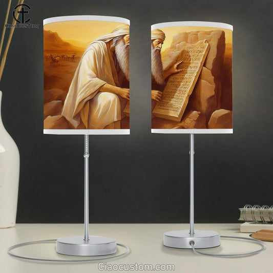 Man Reading Book Table Lamp Pictures - Faith Art - Christian Table Lamp For Bedroom Decor