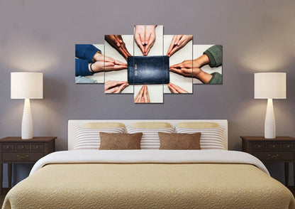 Many Colors Of Prayer Wall Art - Christian Canvas Wall Art