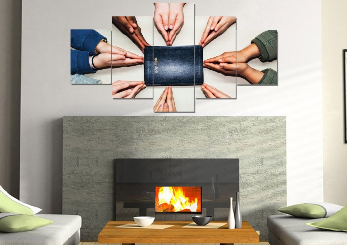 Many Colors Of Prayer Wall Art - Christian Canvas Wall Art