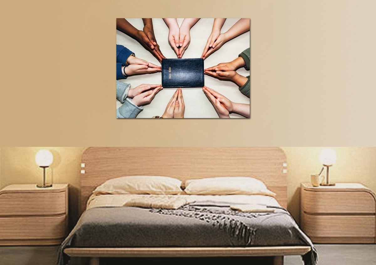 Many Colors Of Prayer Wall Art - Christian Canvas Wall Art