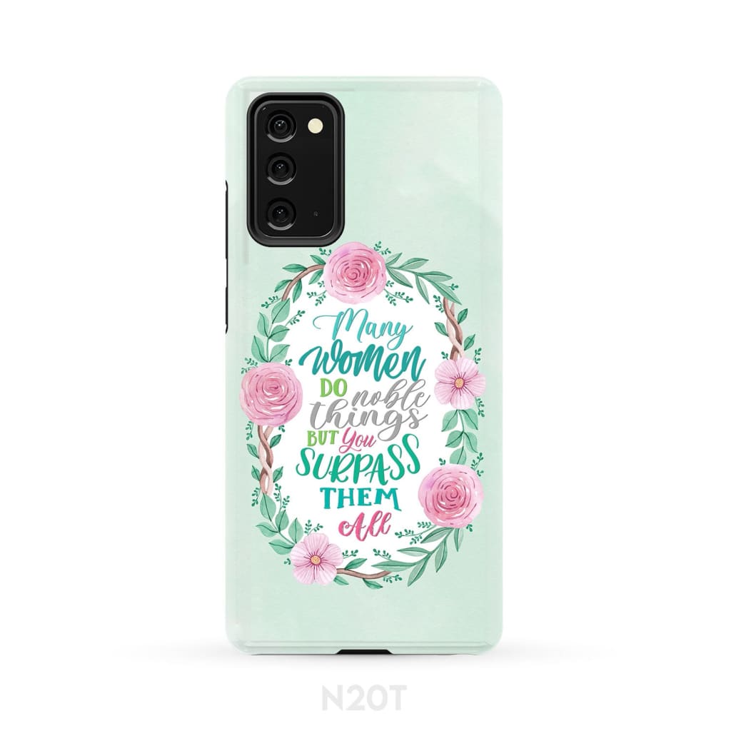 Many Women Do Noble Things Proverbs 3129 Phone Case - Inspirational Bible Scripture iPhone Cases