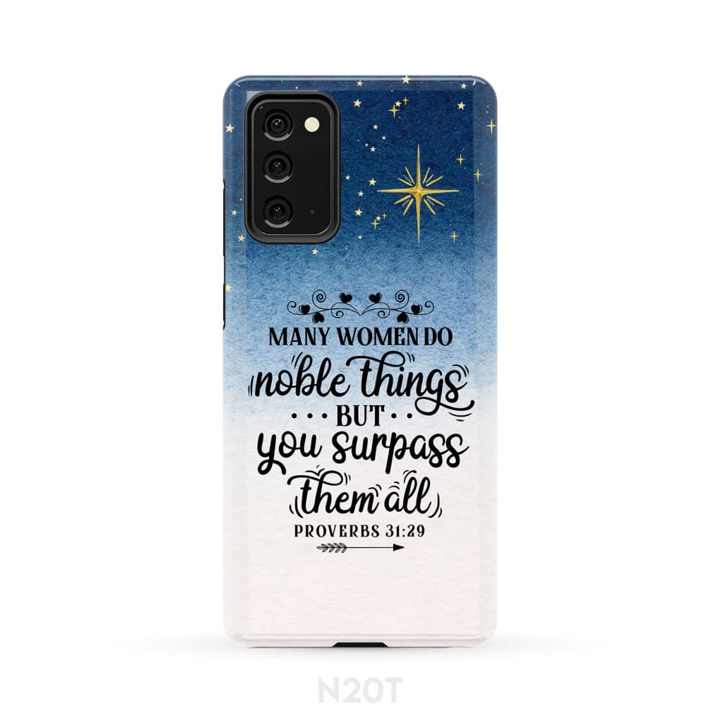 Many women do noble things phone case - Inspirational Bible Scripture iPhone Cases