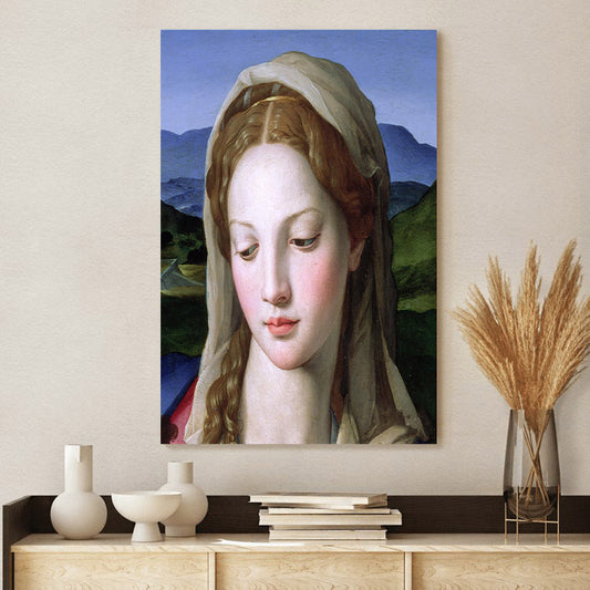 Mary - Canvas Pictures - Jesus Canvas Art - Christian Wall Art