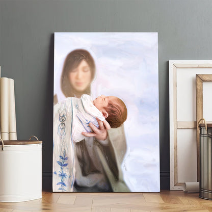 Mary And Baby Jesus Canvas Pictures - Jesus Christ Art - Christian Canvas Wall Art