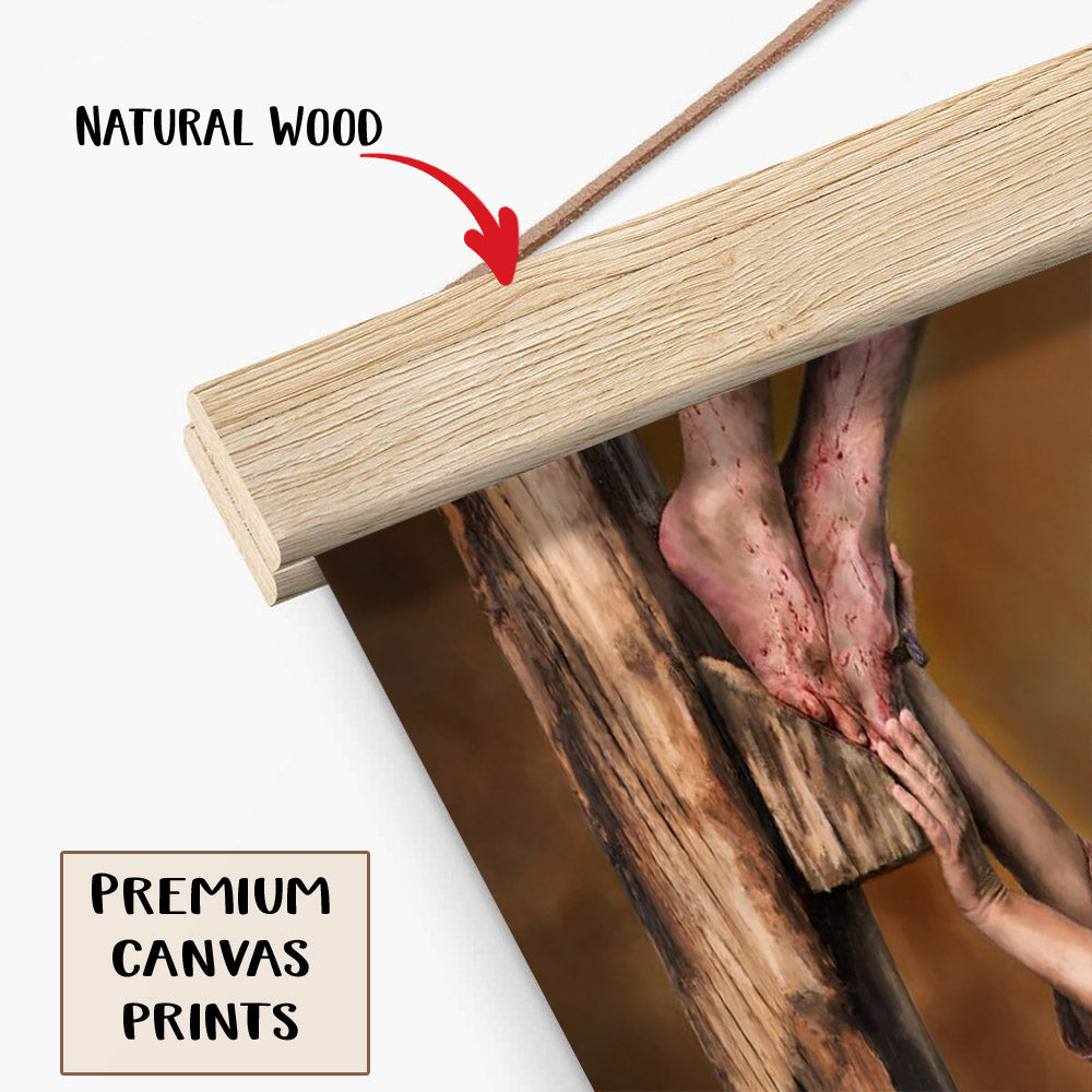 Mary Hanging Canvas Wall Art - Mary's Agony - Religious Canvas