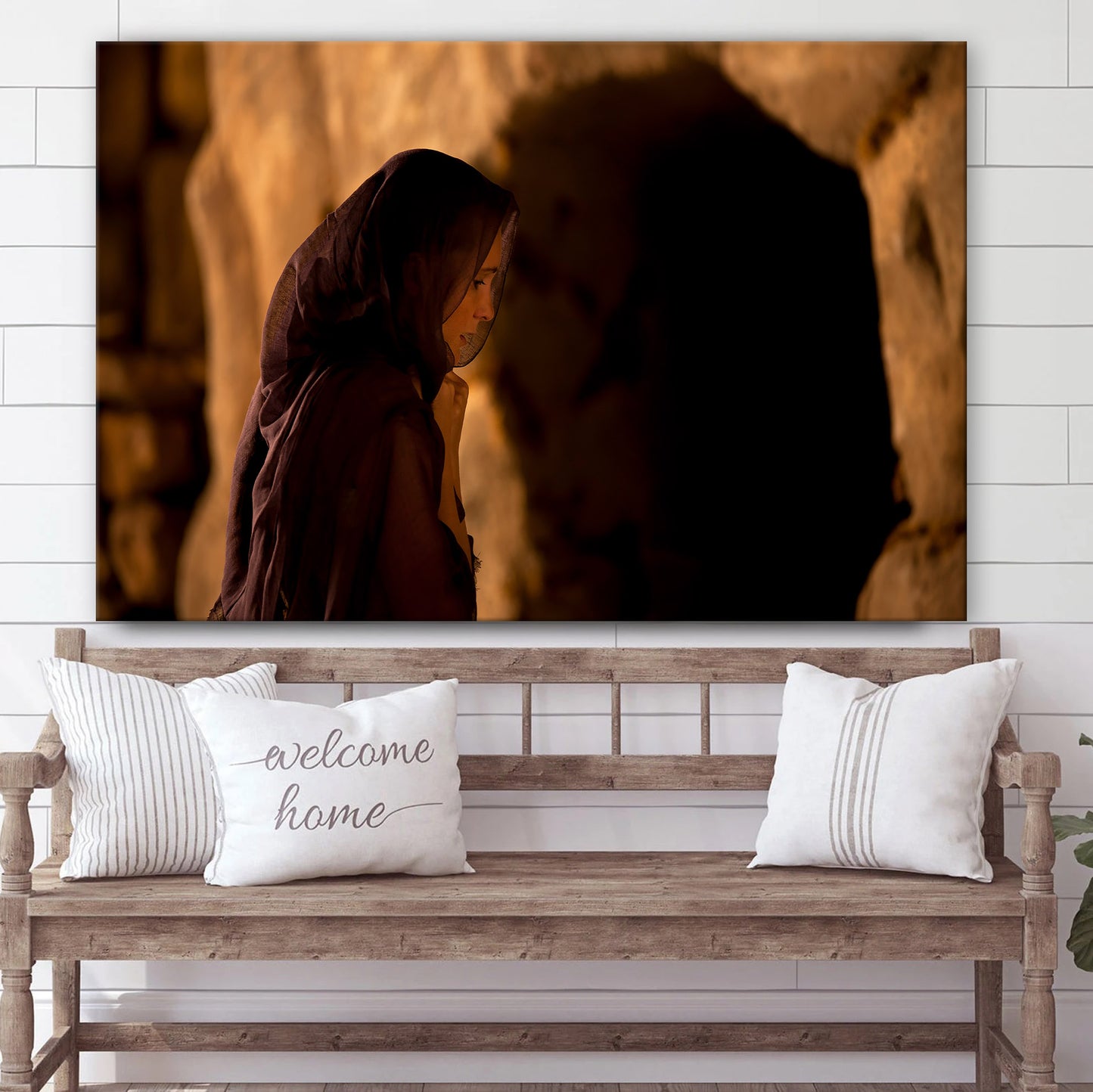 Mary Magdalene And The Empty Tomb Canvas Wall Art - Easter Wall Art - Christian Canvas Wall Art