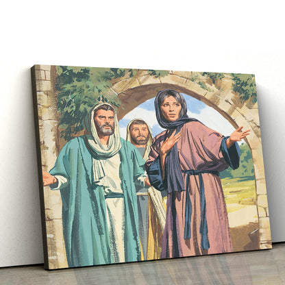 Mary Peter And John Magdalene New Testament Stories Canvas Wall Art - Christian Canvas Pictures - Religious Canvas Wall Art