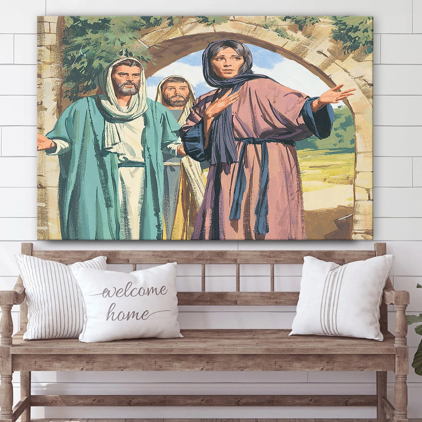 Mary Peter And John Magdalene New Testament Stories Canvas Wall Art - Christian Canvas Pictures - Religious Canvas Wall Art