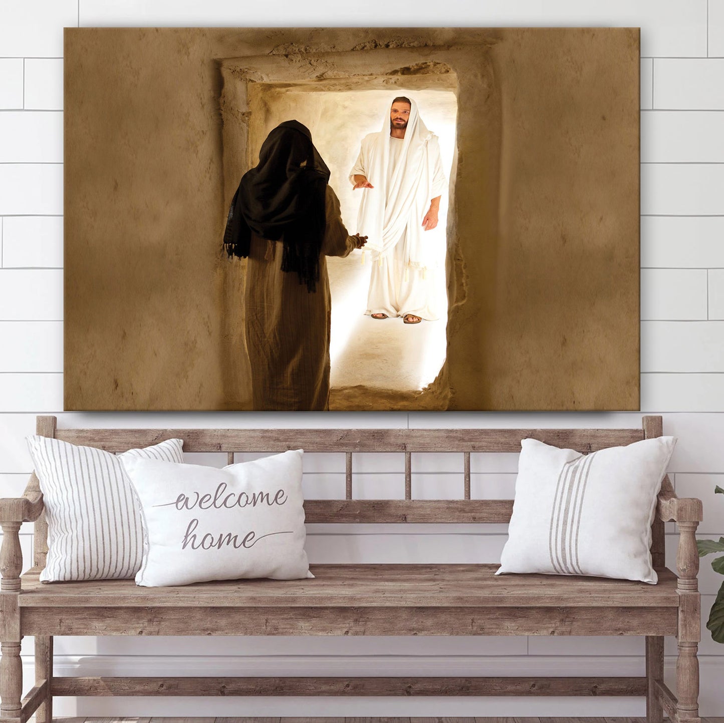 Mary Speaks With The Resurrected Christ - Easter Pictures Canvas Wall Art - Easter Wall Art - Christian Canvas Wall Art