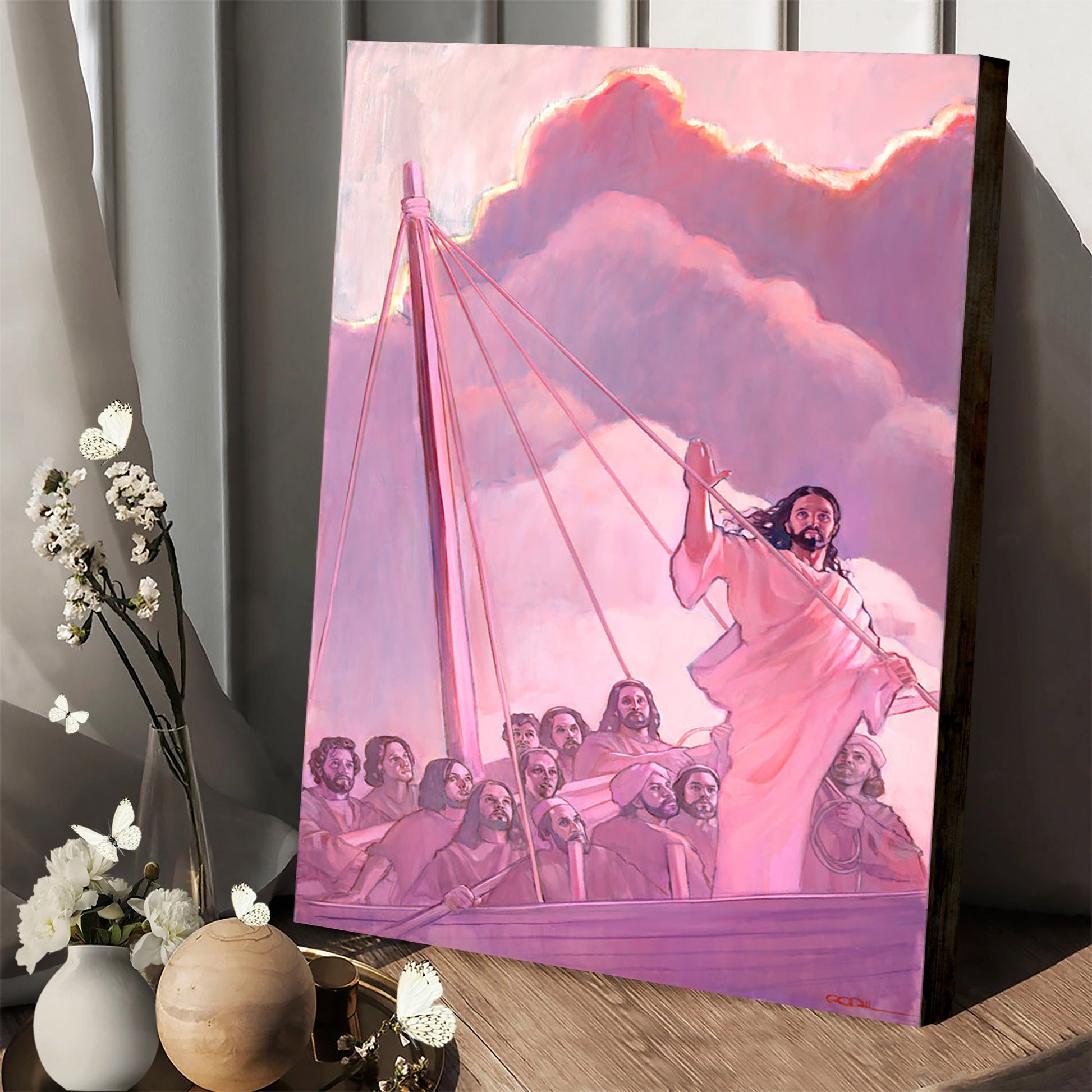 Master Of Ocean Earth And Skies Canvas Picture - Jesus Christ Canvas Art - Christian Wall Canvas