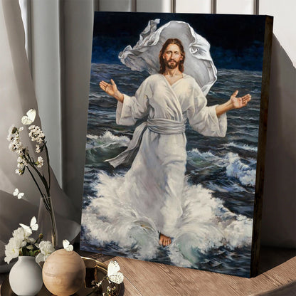 Master, The Tempest Is Raging Canvas Wall Art - Jesus Picture - Jesus Portrait Canvas