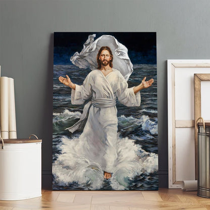 Master, The Tempest Is Raging Canvas Wall Art - Jesus Picture - Jesus Portrait Canvas