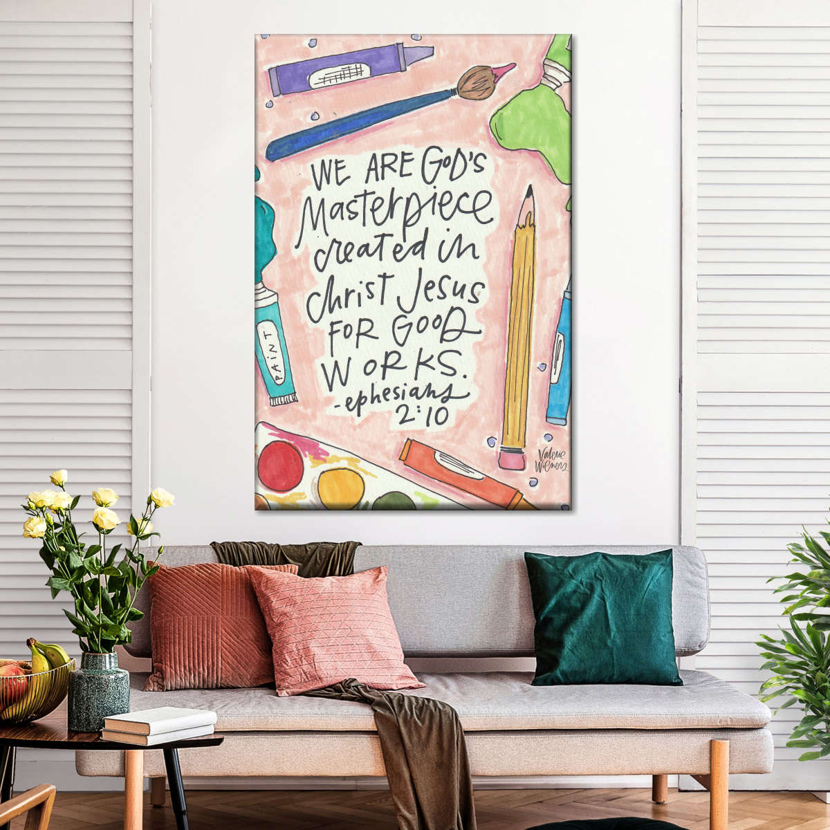 Masterpiece Canvas Wall Art - Canvas Religious Wall Art - Christian Wall Decor Living Room