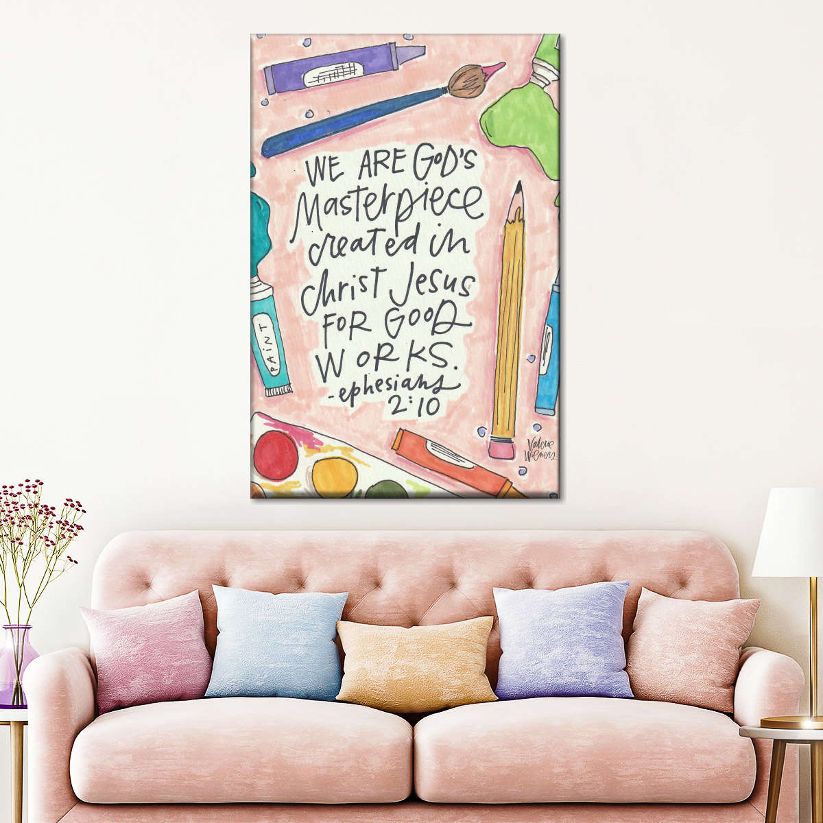 Masterpiece Canvas Wall Art - Canvas Religious Wall Art - Christian Wall Decor Living Room