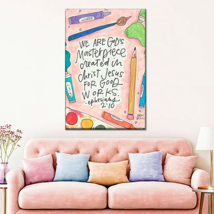 Masterpiece Canvas Wall Art - Canvas Religious Wall Art - Christian Wall Decor Living Room