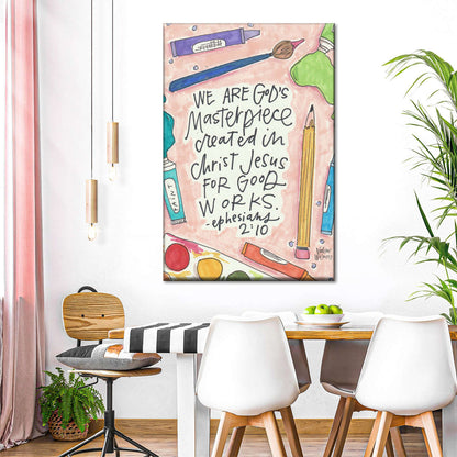 Masterpiece Canvas Wall Art - Canvas Religious Wall Art - Christian Wall Decor Living Room