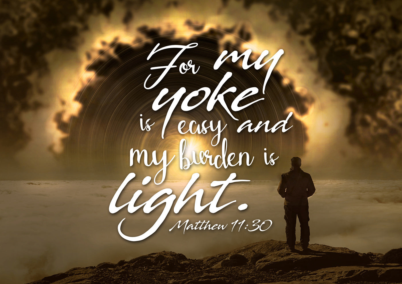 Matthew 1130 Canvas Wall Art Print S - Christian Canvas Wall Art