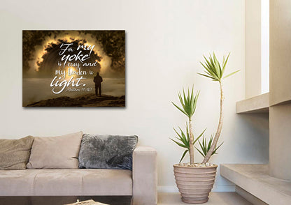 Matthew 1130 Canvas Wall Art Print S - Christian Canvas Wall Art
