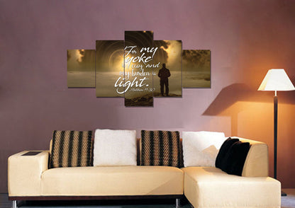 Matthew 1130 Canvas Wall Art Print S - Christian Canvas Wall Art