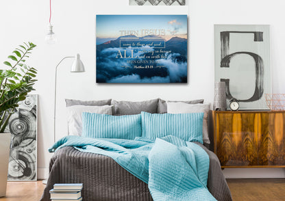 Matthew 2818 Canvas Wall Art Print S - Christian Canvas Wall Art