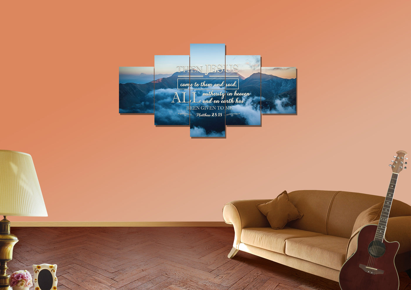 Matthew 2818 Canvas Wall Art Print S - Christian Canvas Wall Art