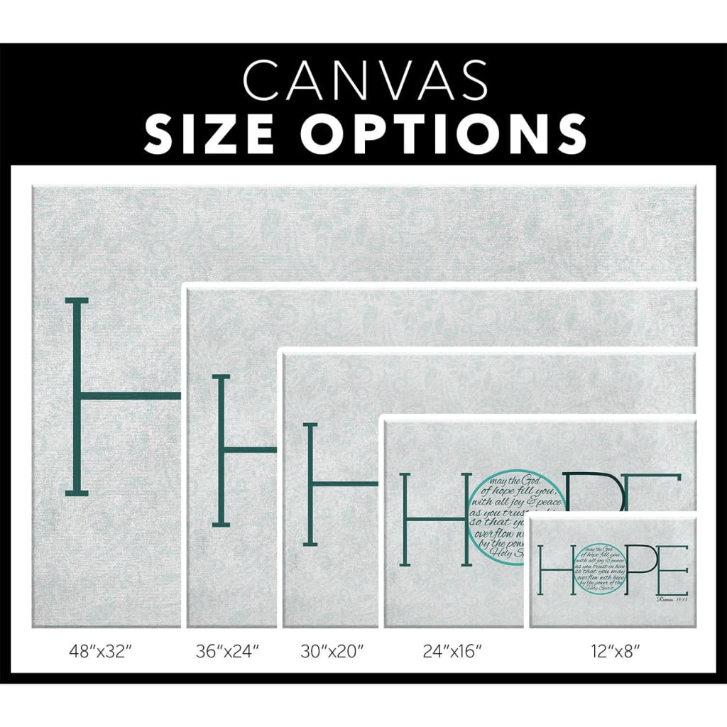 May The God Of Hope Romans 1513 Canvas Wall Art - Christian Canvas - Faith Canvas