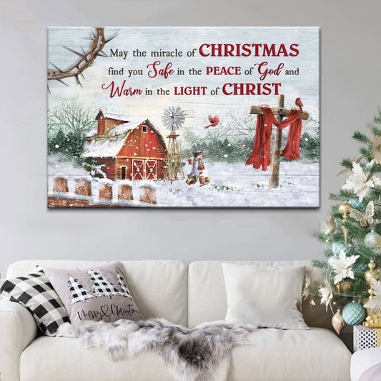 May The Miracle Of Christmas Wall Art Canvas Print - Religious Wall Decor