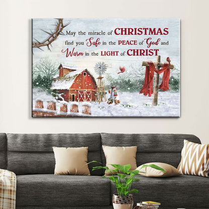 May The Miracle Of Christmas Wall Art Canvas Print - Religious Wall Decor