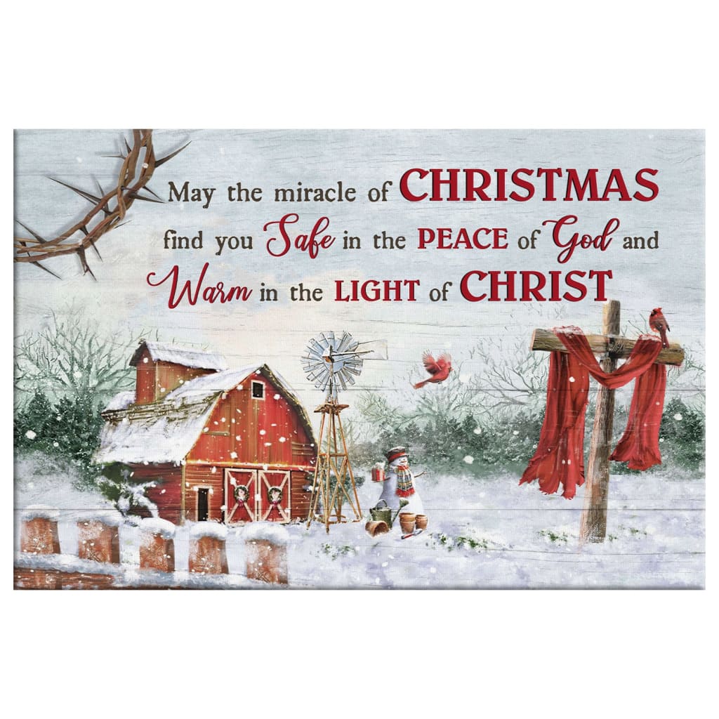 May The Miracle Of Christmas Wall Art Canvas Print - Religious Wall Decor