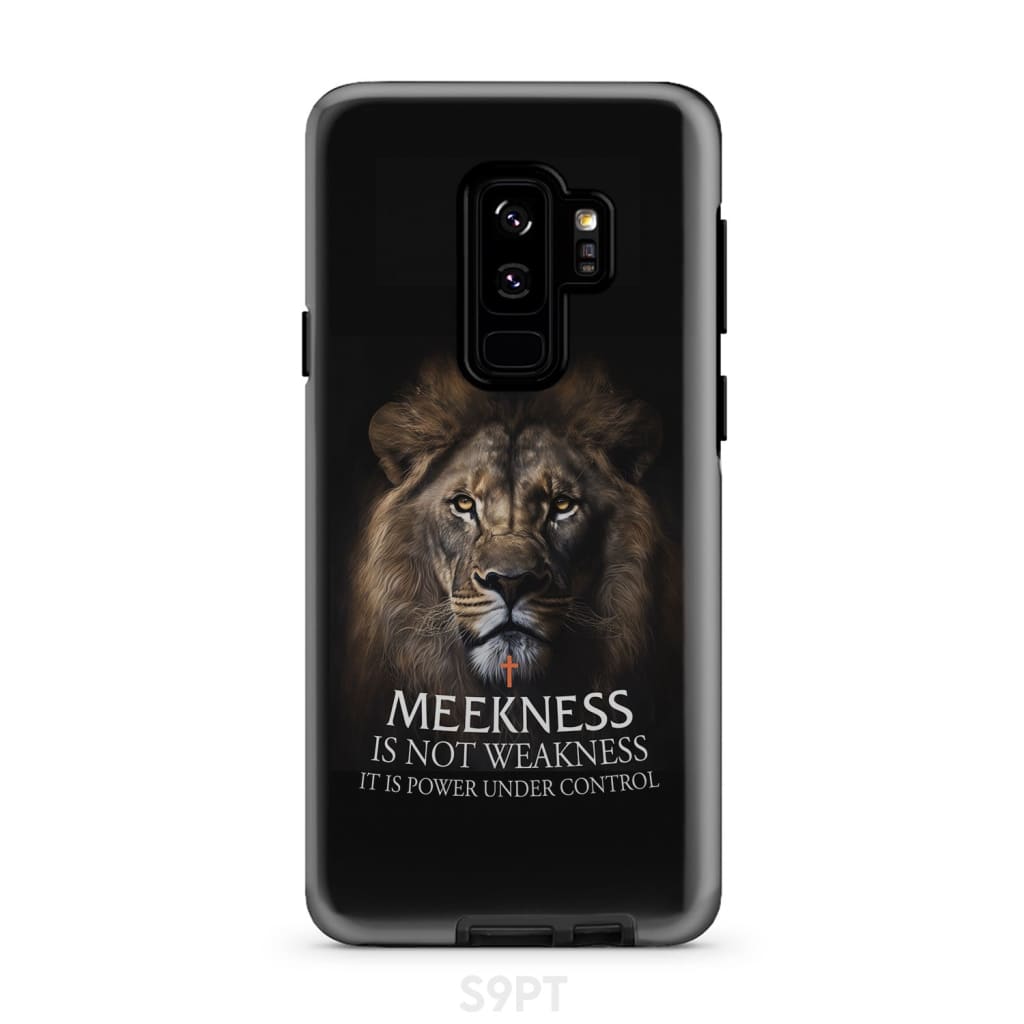 Meekness Is Not Weakness Christian Phone Case - Inspirational Bible Scripture iPhone Cases