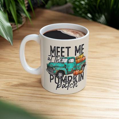 Meet Me At The Pumpkin Patch Mug - Christian Mug - Bible Verse Mugs - Scripture Mugs