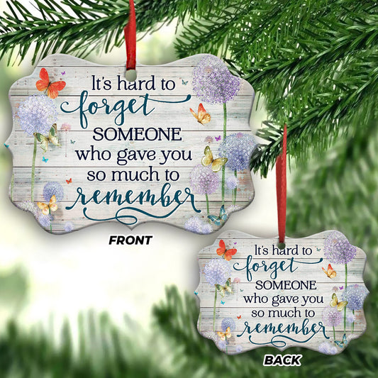 Memorial Butterfly 3 Metal Ornament - Christmas Ornament - Christmas Gift