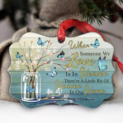 Memorial Butterfly In Our Home Metal Ornament - Christmas Ornament - Christmas Gift