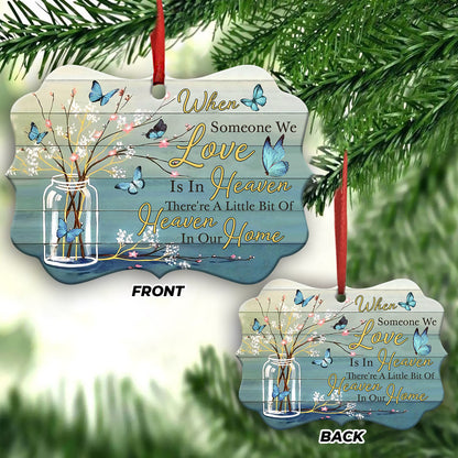 Memorial Butterfly In Our Home Metal Ornament - Christmas Ornament - Christmas Gift