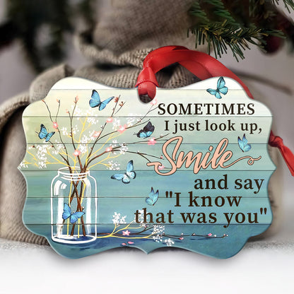 Memorial Butterfly Metal Ornament - Christmas Ornament - Christmas Gift