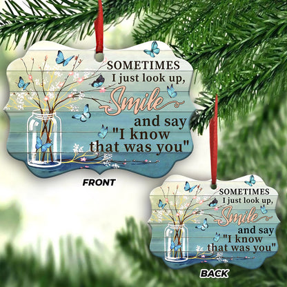 Memorial Butterfly Metal Ornament - Christmas Ornament - Christmas Gift