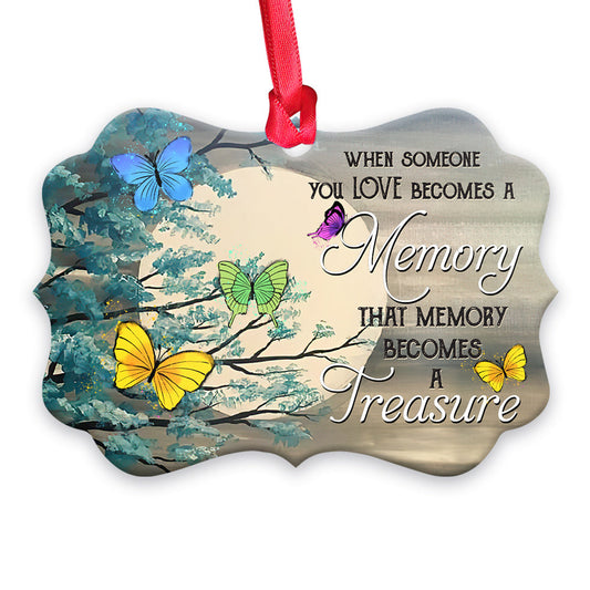 Memorial Butterfly Treasure Metal Ornament - Christmas Ornament - Christmas Gift