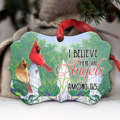 Memorial Cardinal Angels Among Us Metal Ornament - Christmas Ornament - Christmas Gift
