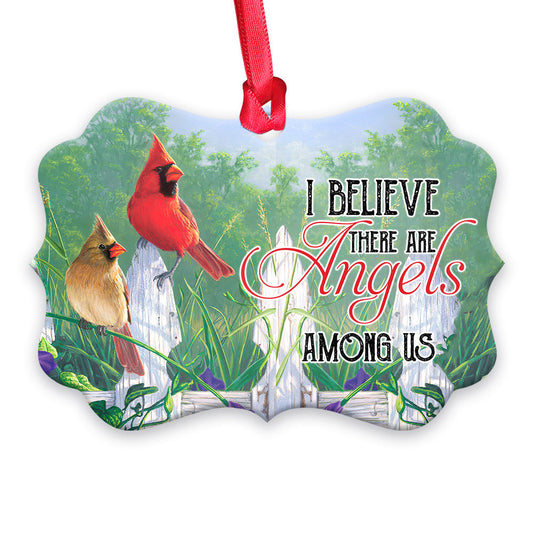 Memorial Cardinal Angels Among Us Metal Ornament - Christmas Ornament - Christmas Gift